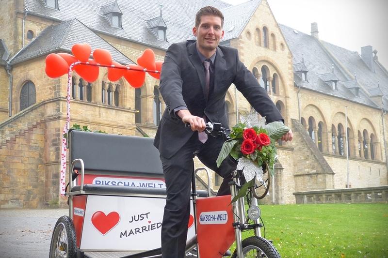 Hochzeit Fahrrad Rikscha